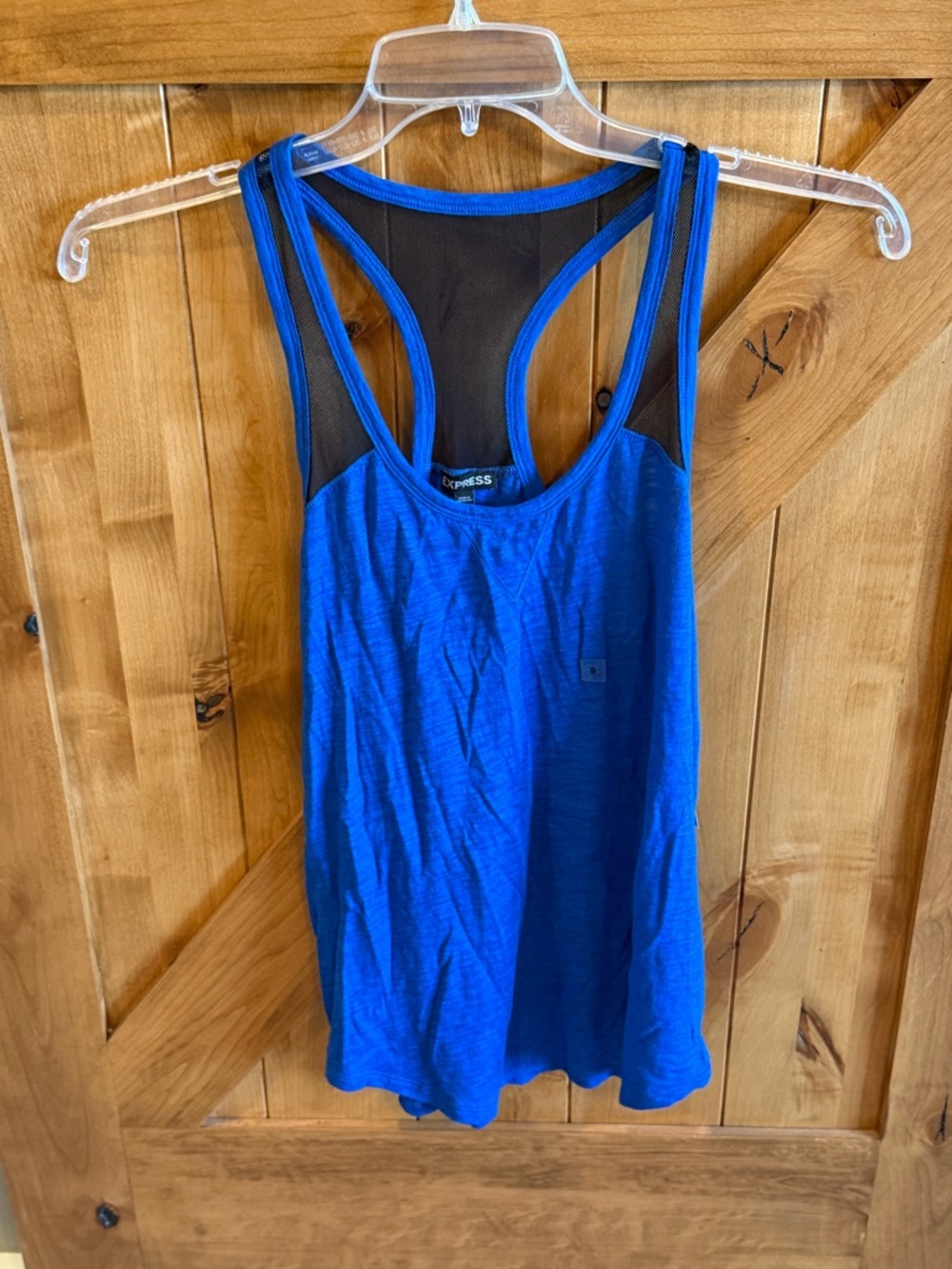 Express Blue Racerback Tank Top - Picture 2 of 4